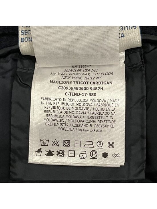 Moncler Knit Combination Down Jacket XS Navy